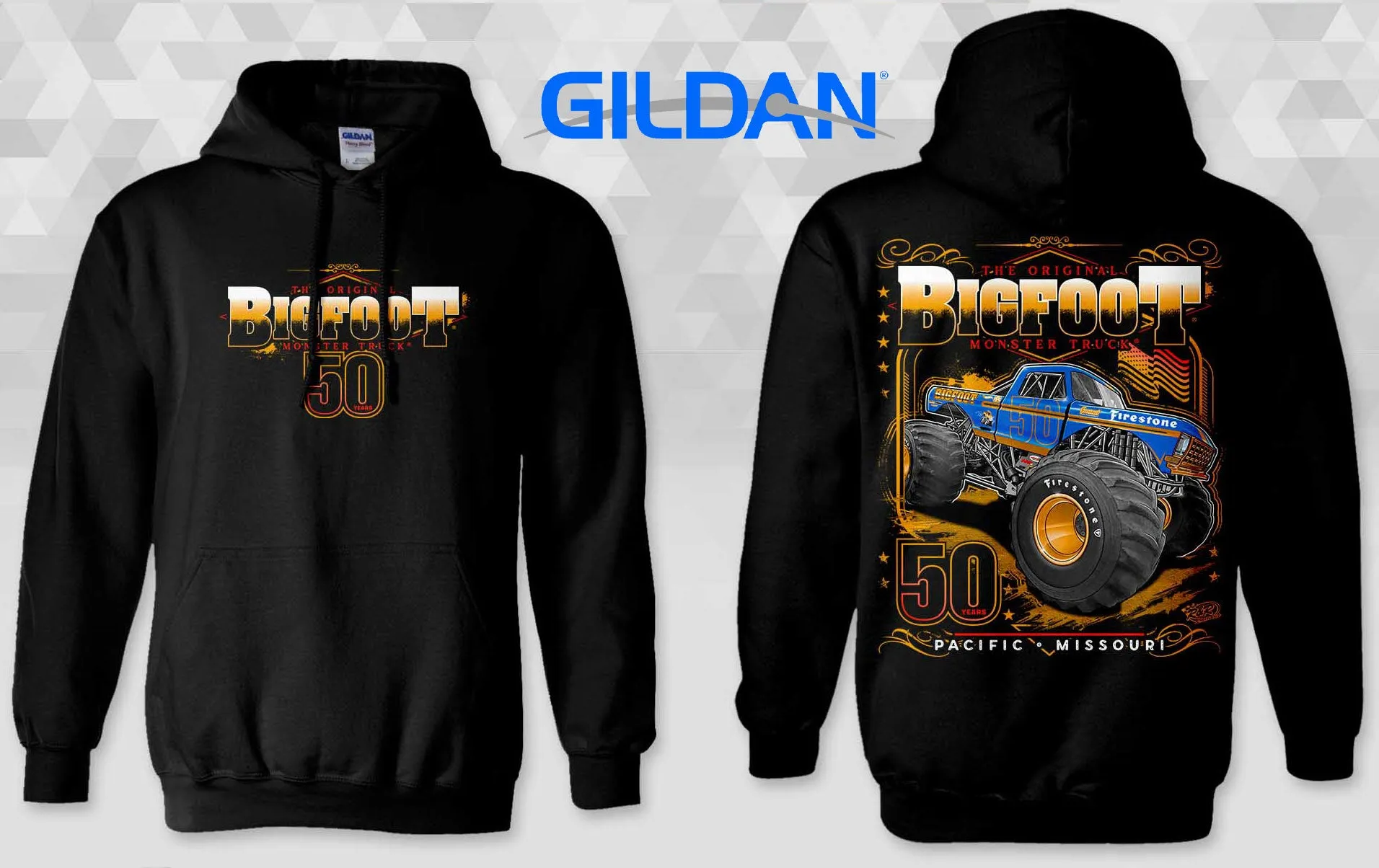 50th Anniversary Adult Hoodie Gold Edition BIGFOOT