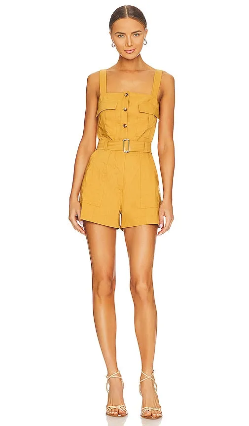 A.L.C. Gillian Romper in Yellow