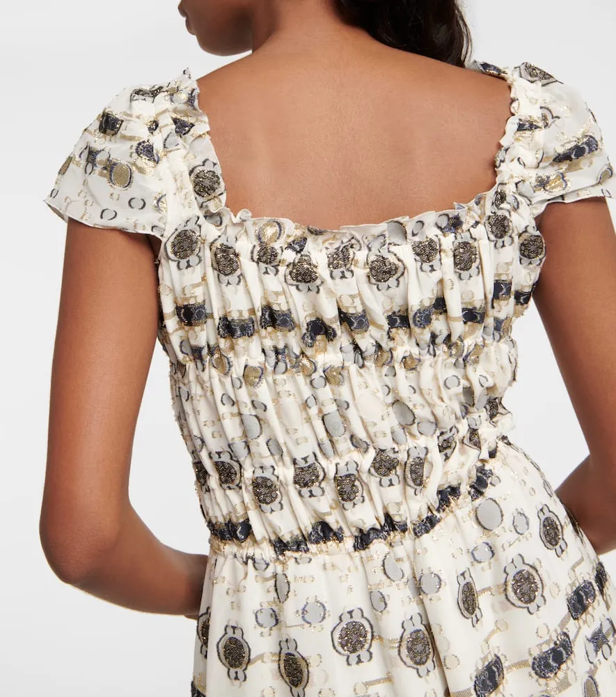 Altuzarra Silk-blend midi dress