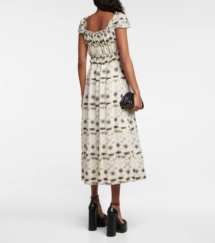 Altuzarra Silk-blend midi dress