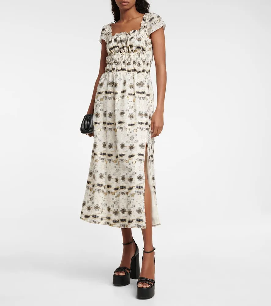 Altuzarra Silk-blend midi dress