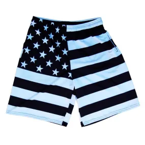 American Black Flag Sublimated Lacrosse Shorts