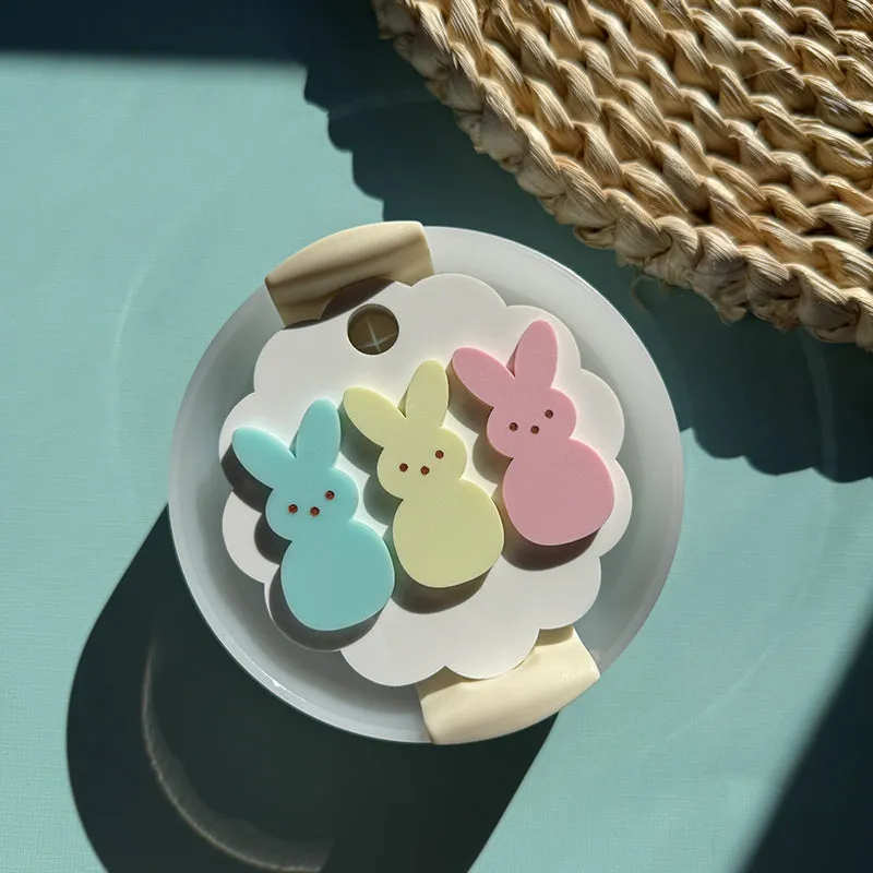 Bunny Tumbler Toppers