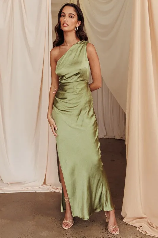 Cindie Satin Maxi Dress