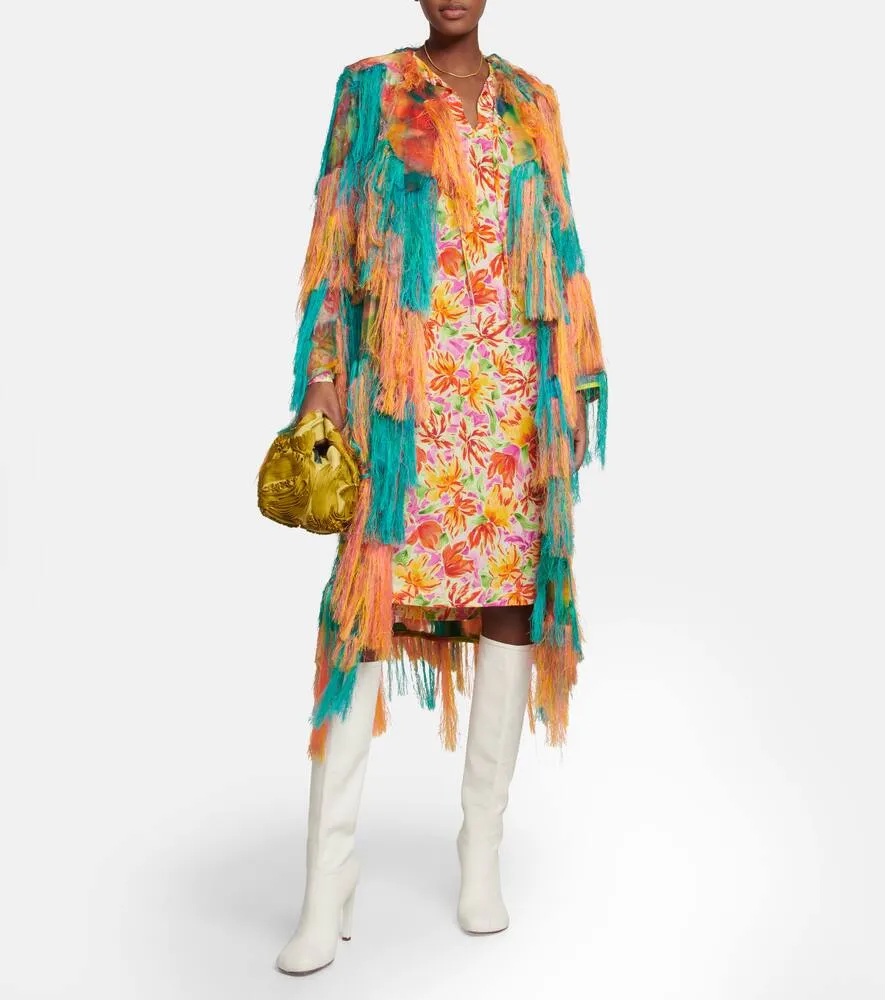 Dries Van Noten Floral-print jersey midi dress