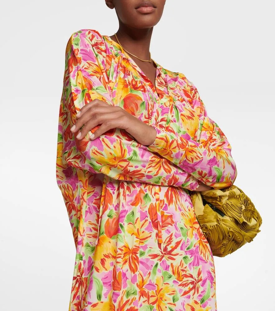 Dries Van Noten Floral-print jersey midi dress