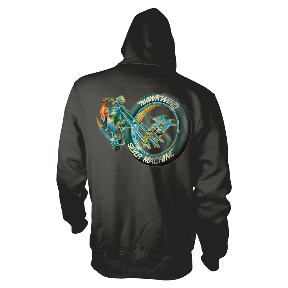 Hawkwind "Silver Machine" Charcoal Grey Pullover Hoodie
