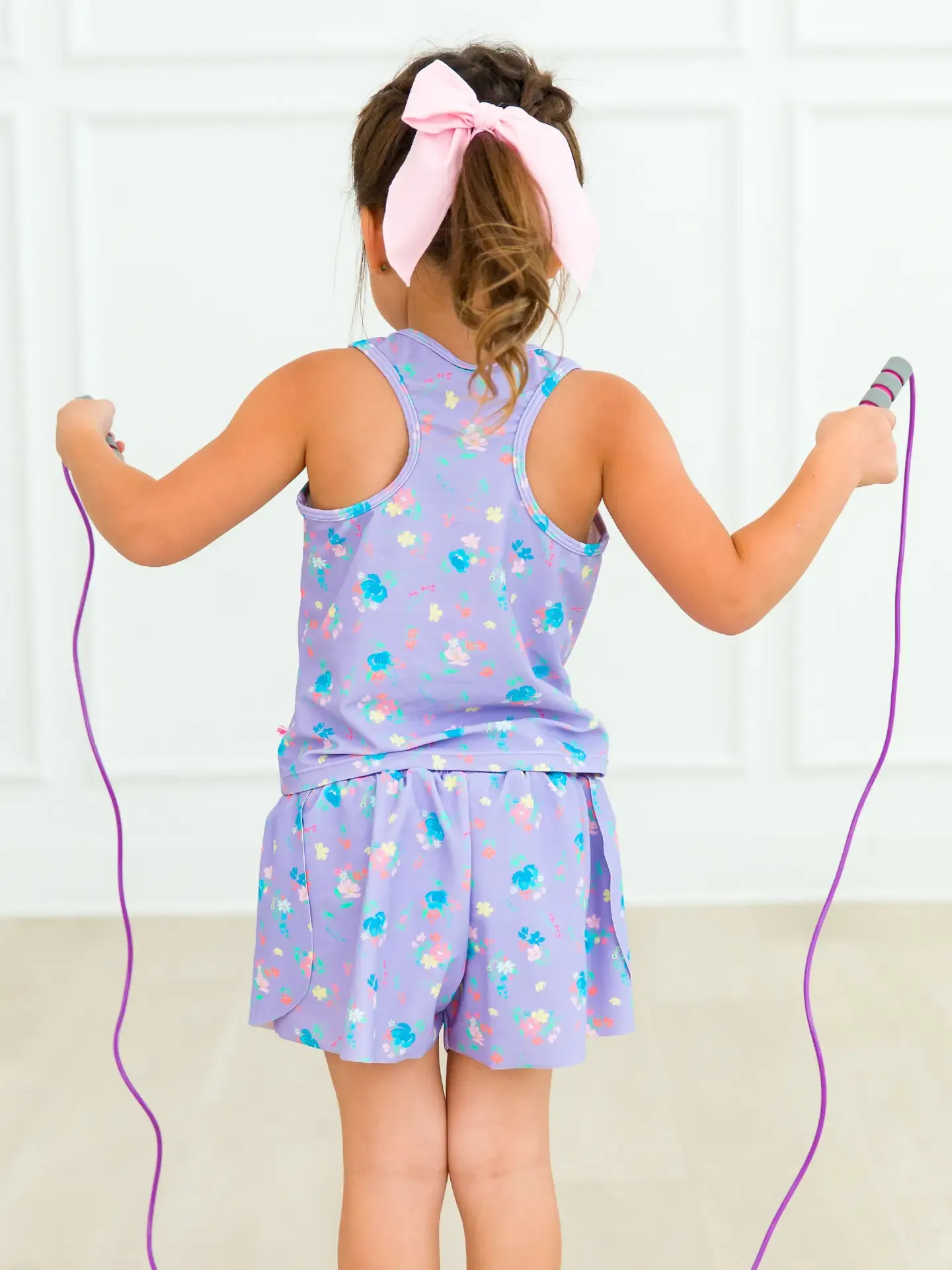 Periwinkle Garden Party Butterfly Shorts