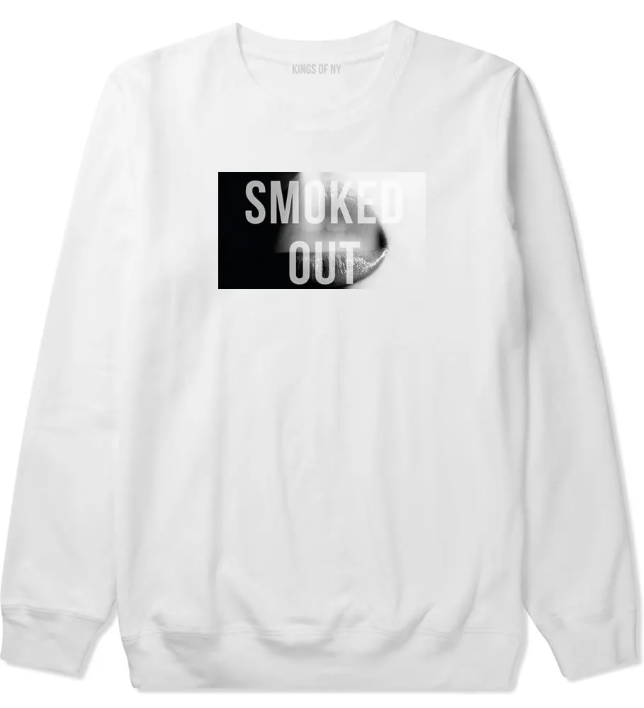 Smoked Out Weed Marijuana Smoke Boys Kids Crewneck Sweatshirt