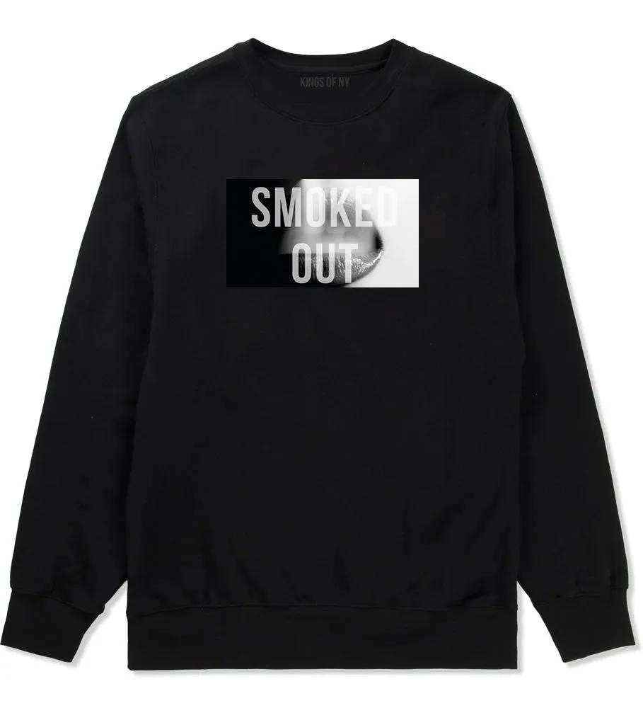 Smoked Out Weed Marijuana Smoke Boys Kids Crewneck Sweatshirt
