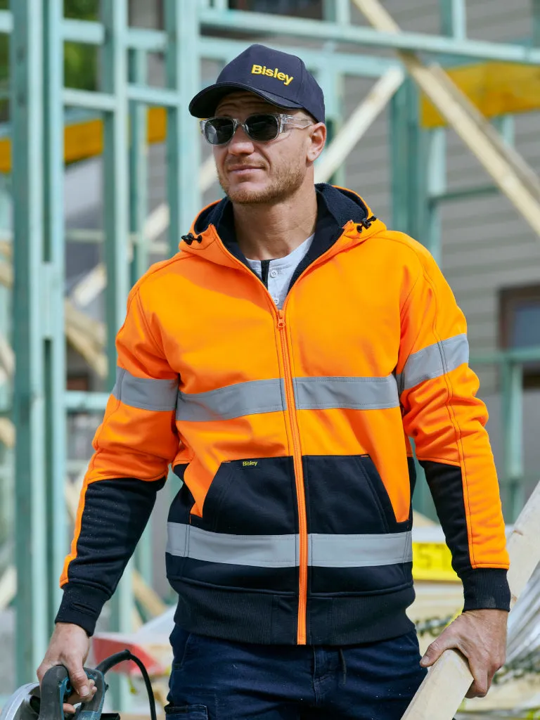 TAPED HI VIS FLEECE HOODIE