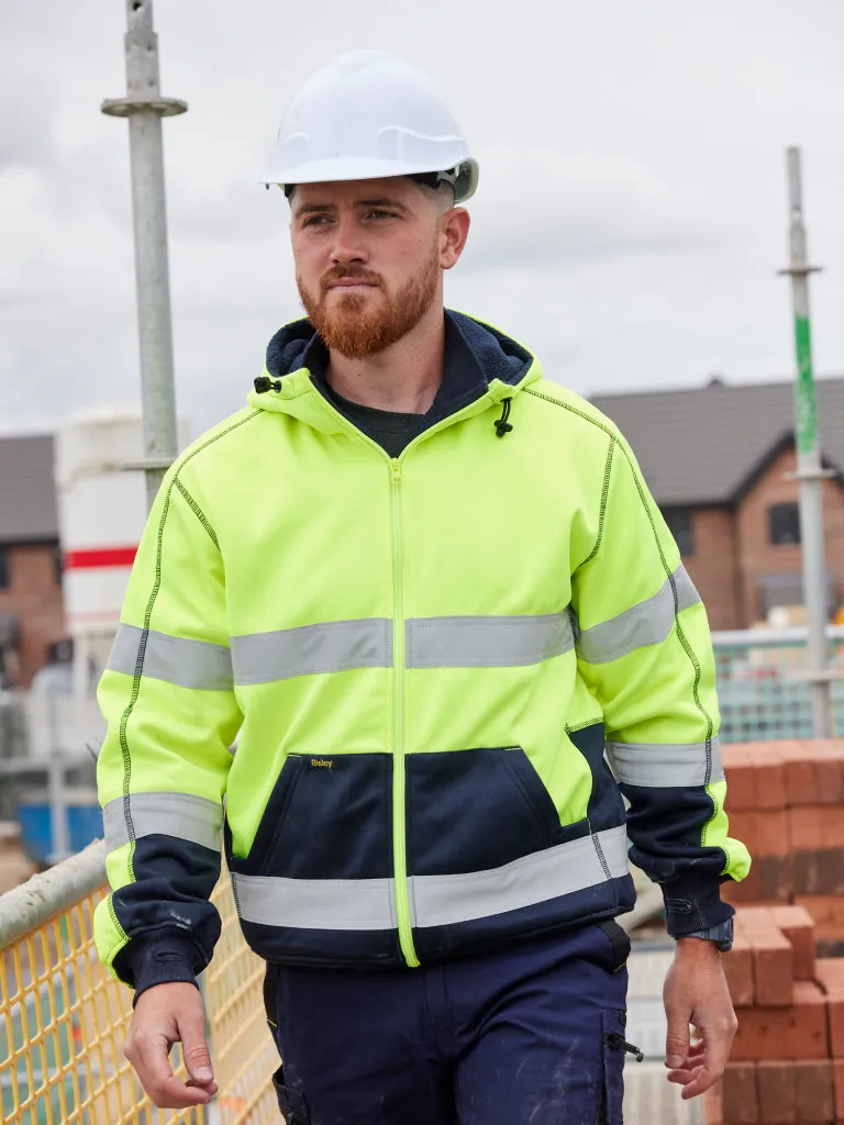 TAPED HI VIS FLEECE HOODIE