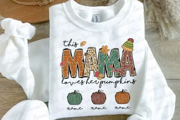This Mama loves her sweatshirt - Personalized
