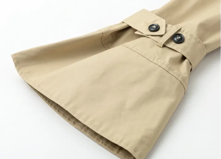 Women's Spring Off Shoulder Trench