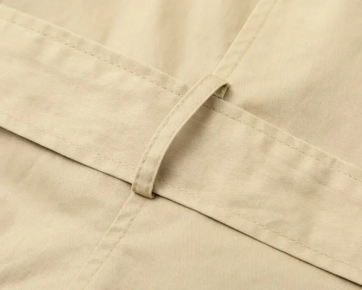 Women's Spring Off Shoulder Trench