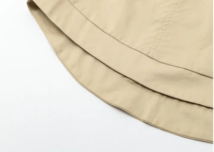 Women's Spring Off Shoulder Trench